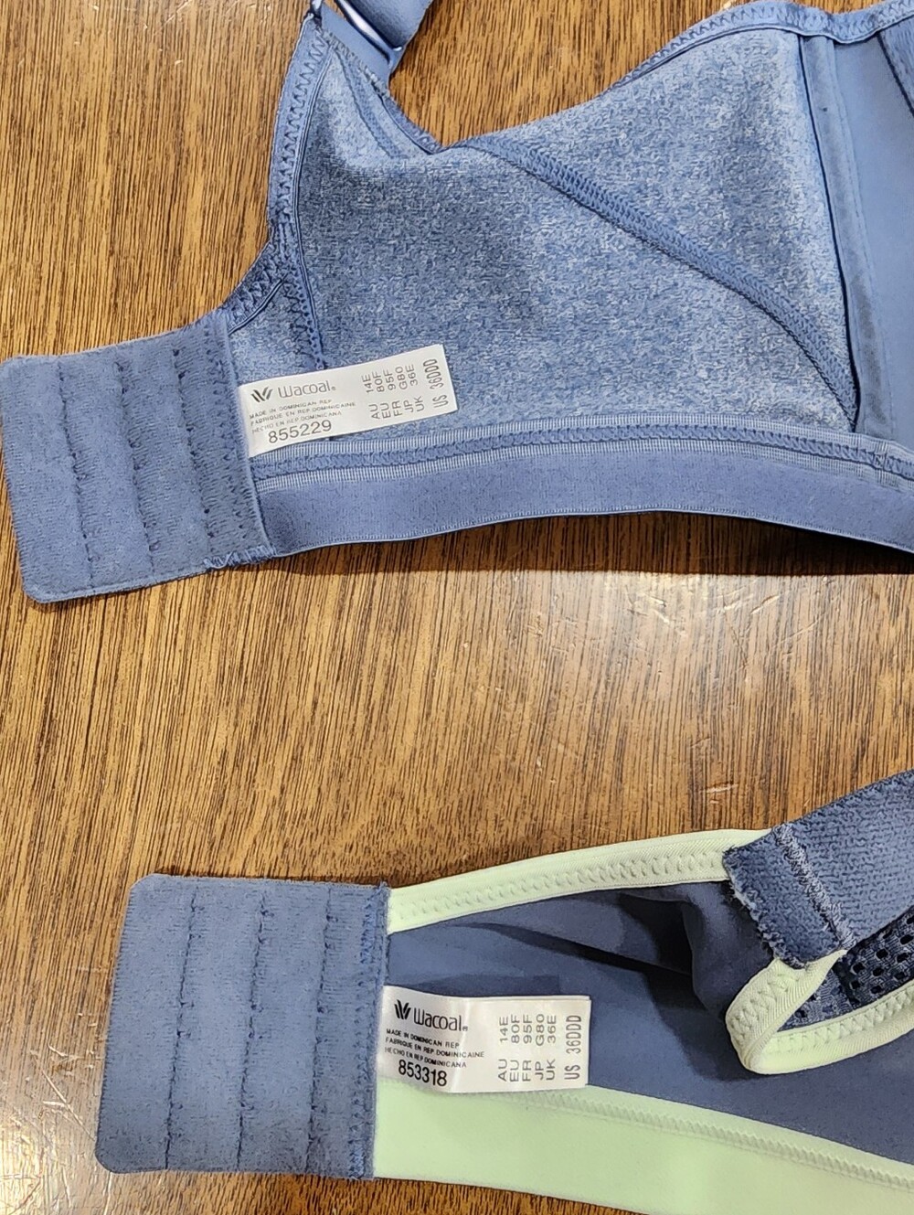 Wacoal Sport Underwire Bra Bundle Maximum Support Blue 36DDD NWT Athletic Wear - Picture 3 of 6